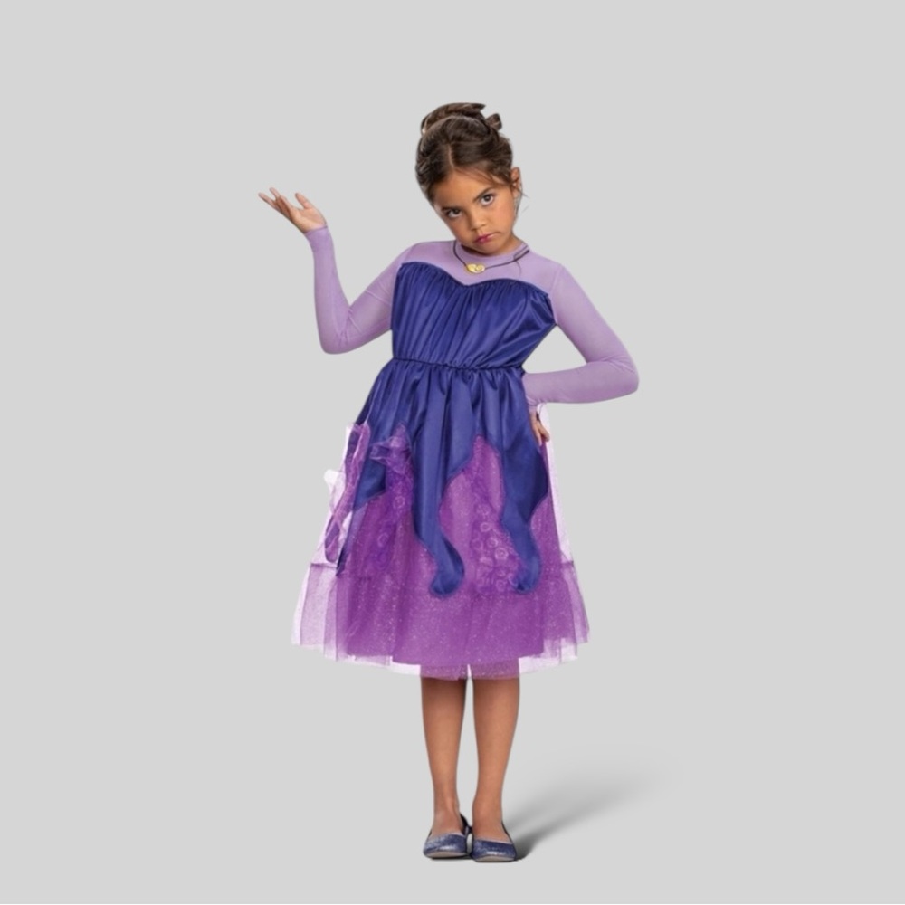 NEW Disney Villains Costumes, Official Kid Size Storybook Girls size Medium